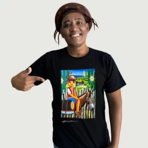 Camisa O dia de buscar água no açude