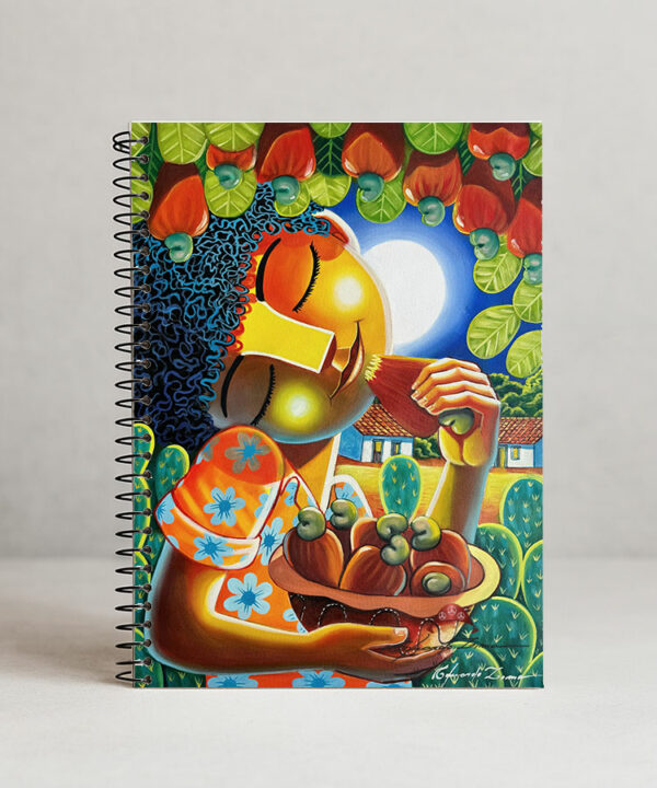 Caderno Caju a luz do luar