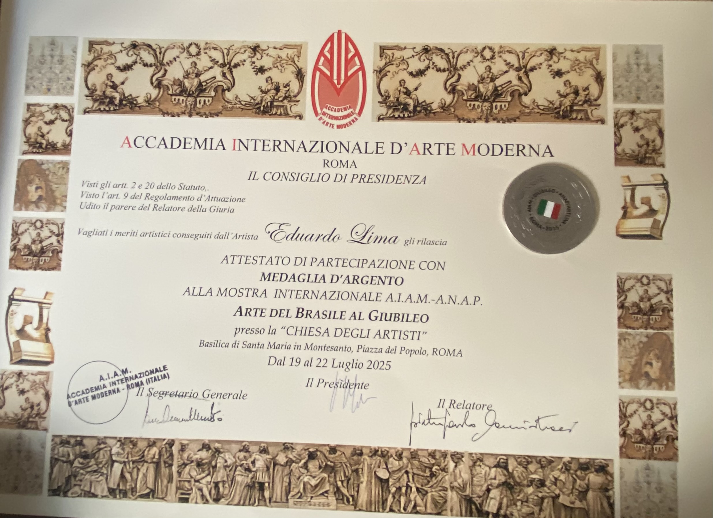 Pintura Piedade (pietá) - Medalha de prata - Imagem 2