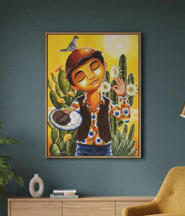 Pintura Arroz e feijão