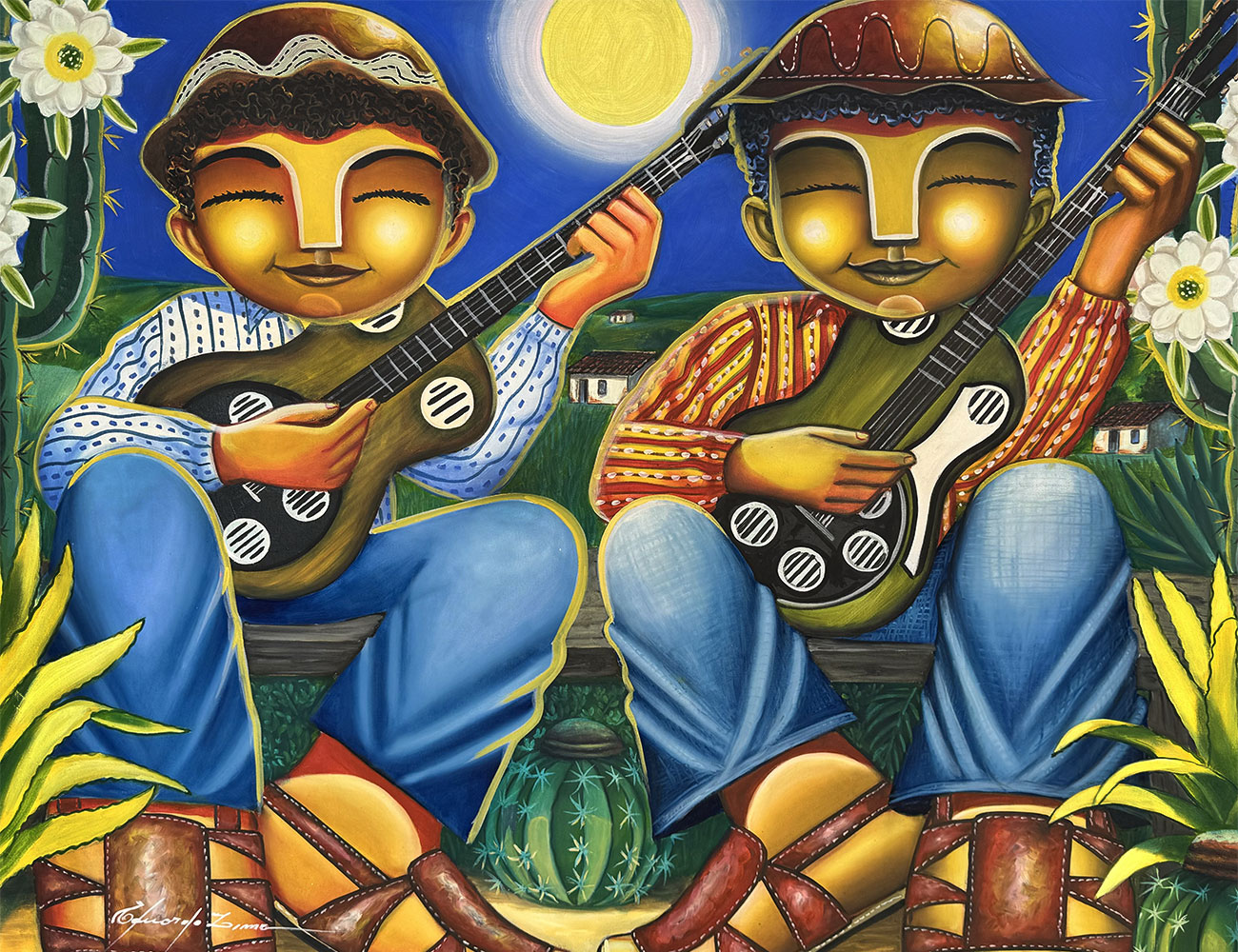 Pintura Os repentistas