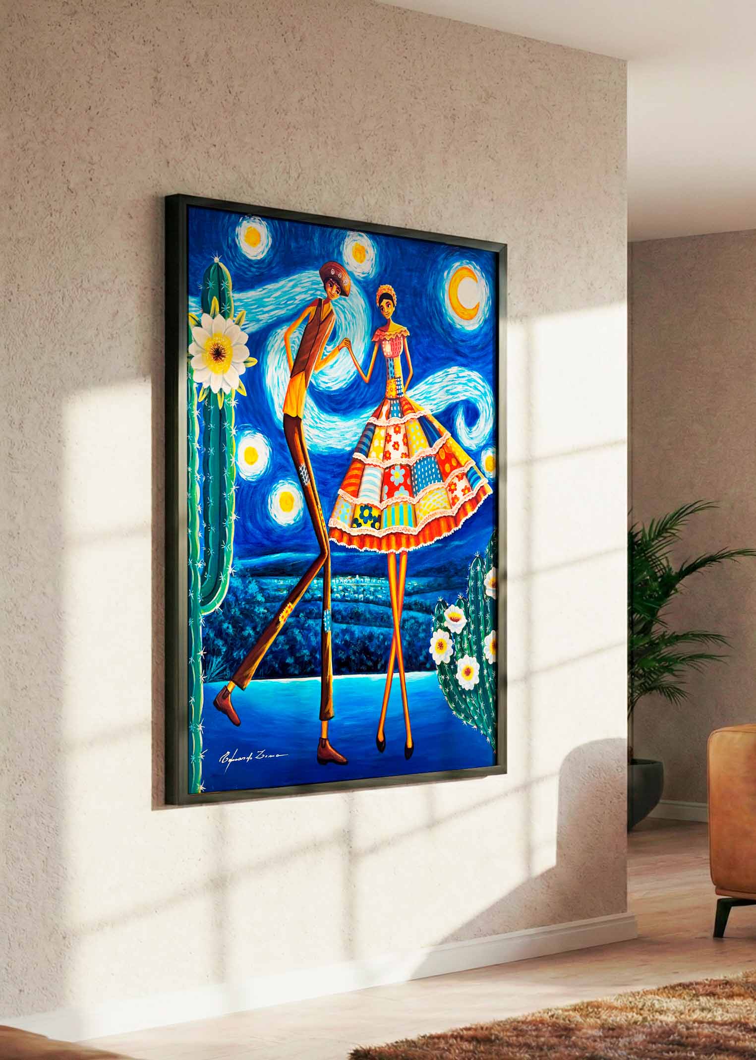 Fine Art Forró Sob o Céu Estrelado