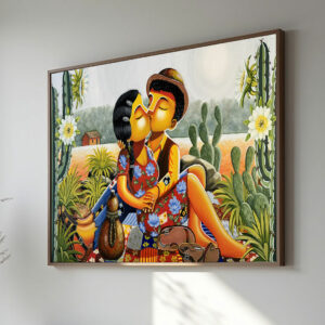 Pintura Beijo no sertão