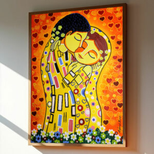 Fine Art O Beijo II (releitura Gustav Klimt)
