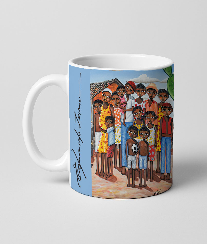 Caneca Fotografia da família silva II