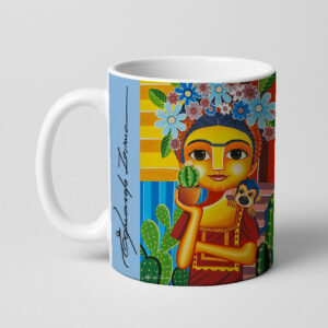Caneca Frida Kahlo e o macaquinho