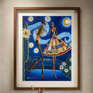 Pôster Forró na noite estrelada